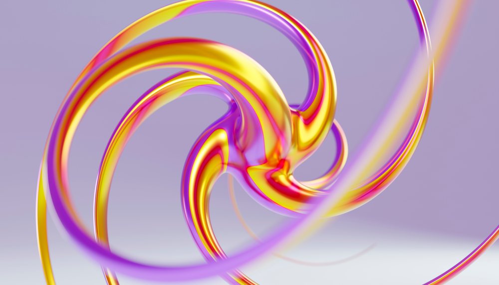 Digital illustration of an abstract sculpture.