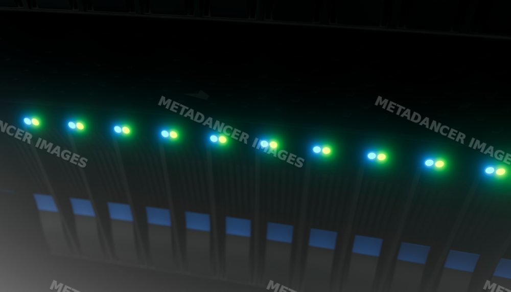 Active network switch ports with illuminated led lights