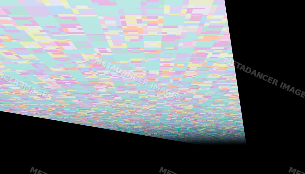 Abstract digital pattern of colorful rectangles in a repetitive grid
