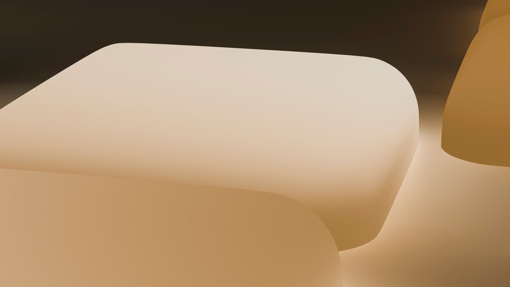 Stacked smooth rectangular beige soap bars in a minimalist abstract illustration.