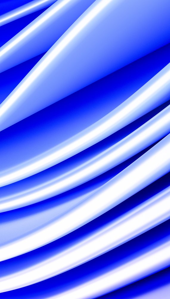 Digital abstract render displaying smooth blue and white wave-like gradients forming a flowing pattern.