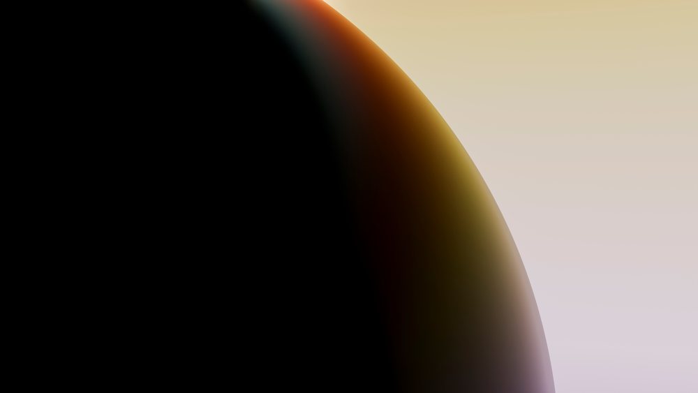 Digital illustration of a smooth, gradient-lit spherical object with a curved surface and shaded shadow.
