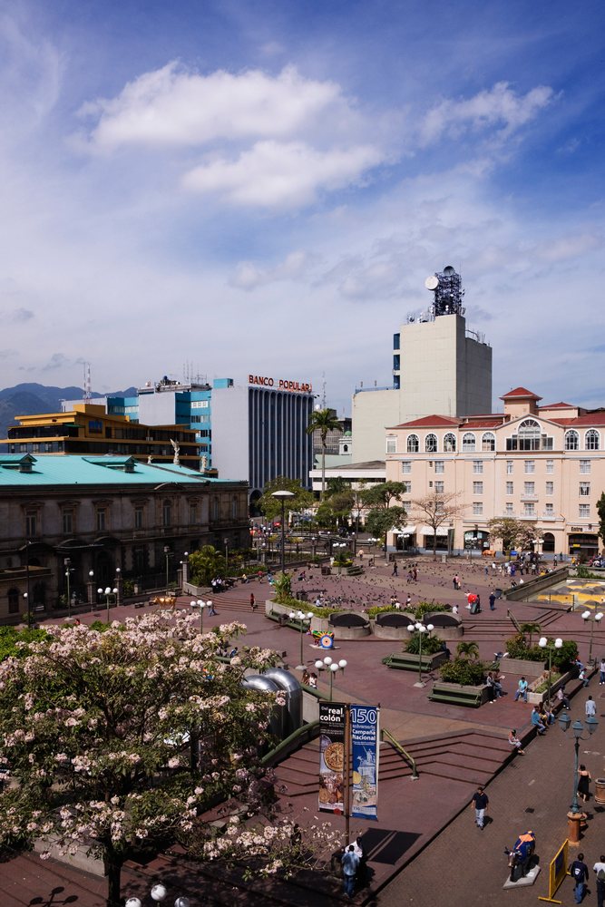National theatre and plaza de la cultura urban plaza, costa rica