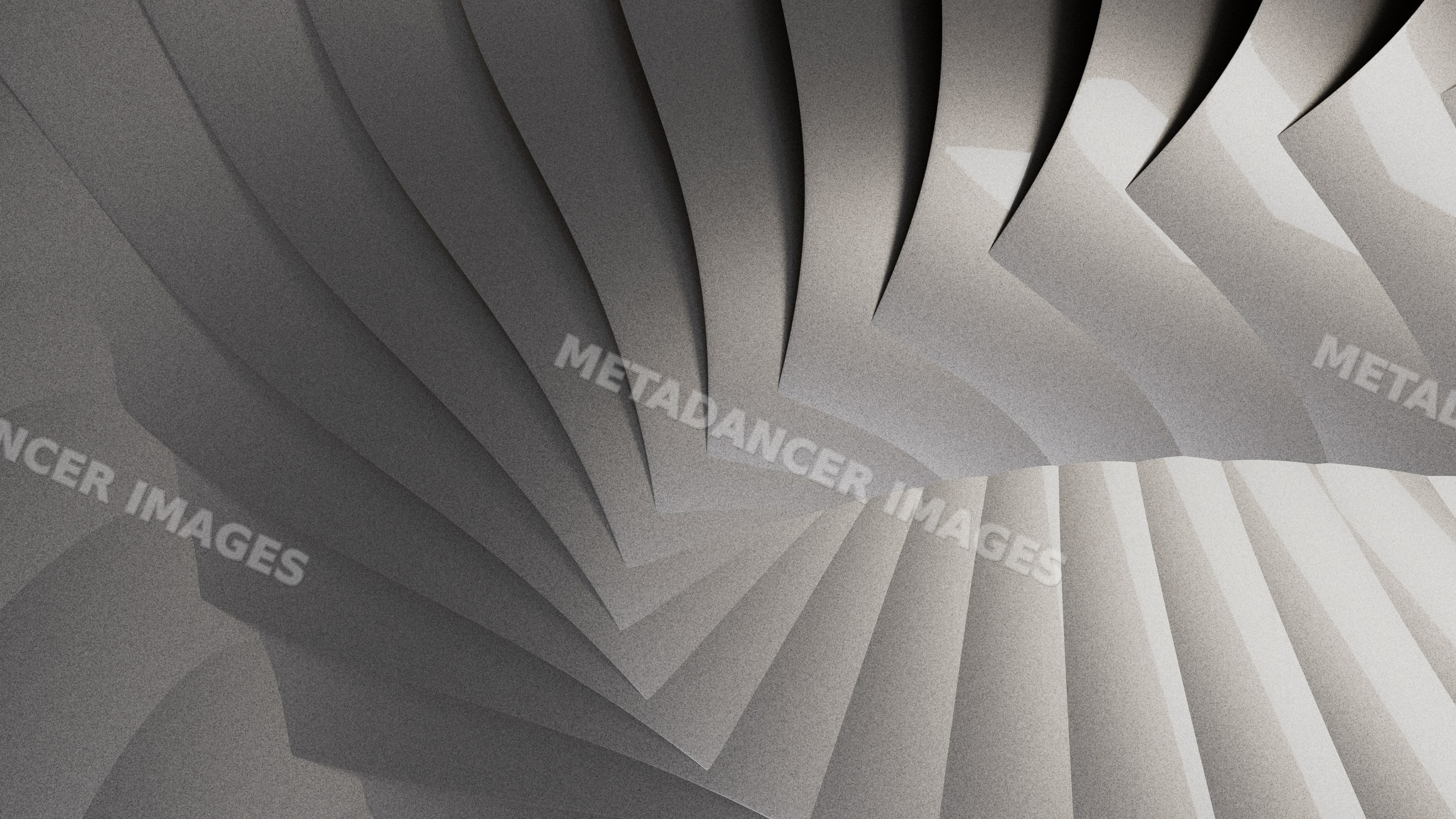 Spiral staircase with curved geometric steps in modern architecture