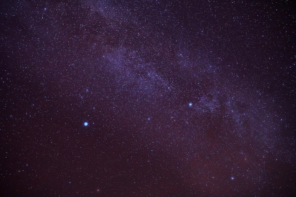 A clear night sky filled with stars and the milky way