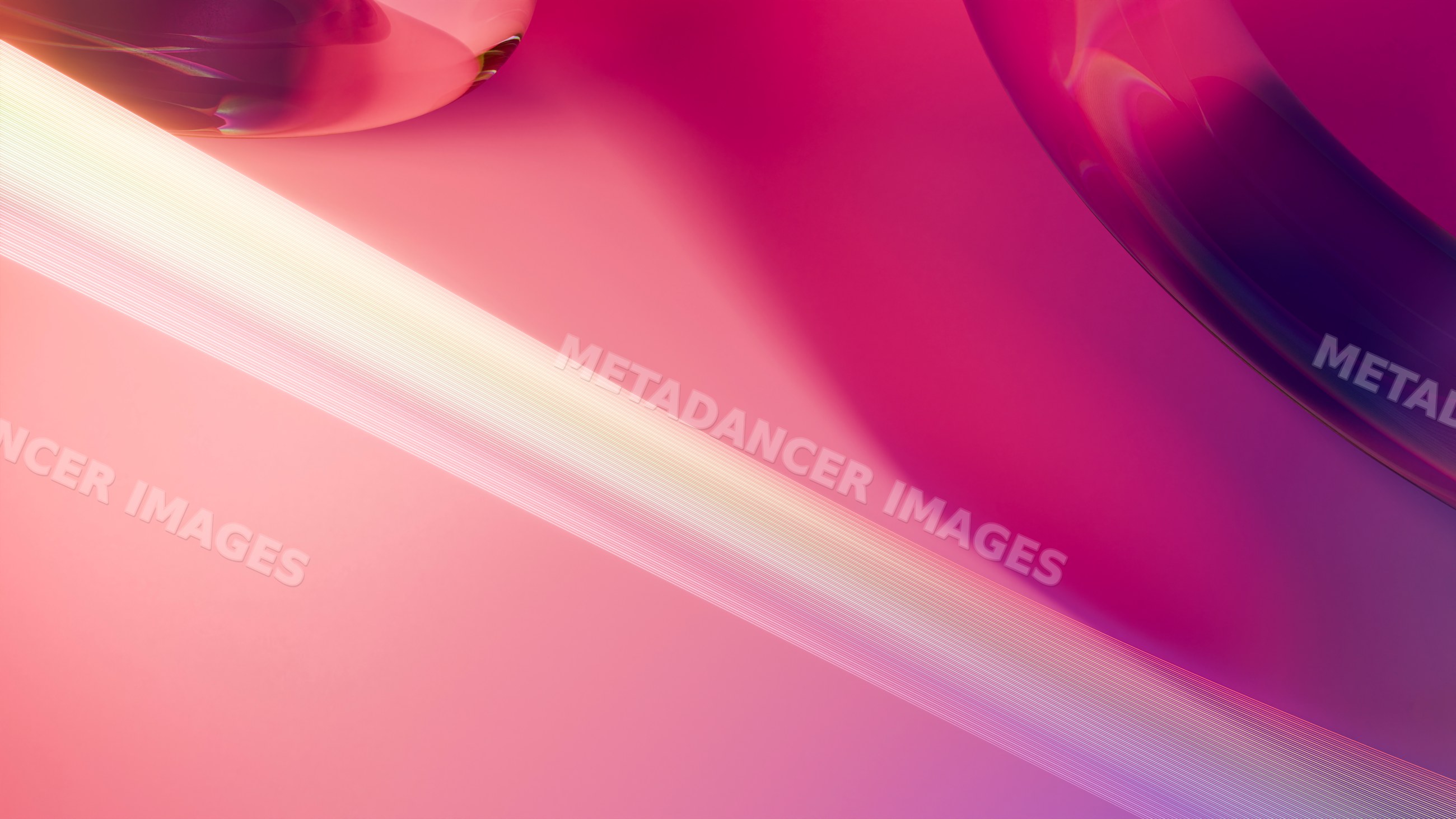 Abstract digital illustration with colorful glossy shapes and smooth