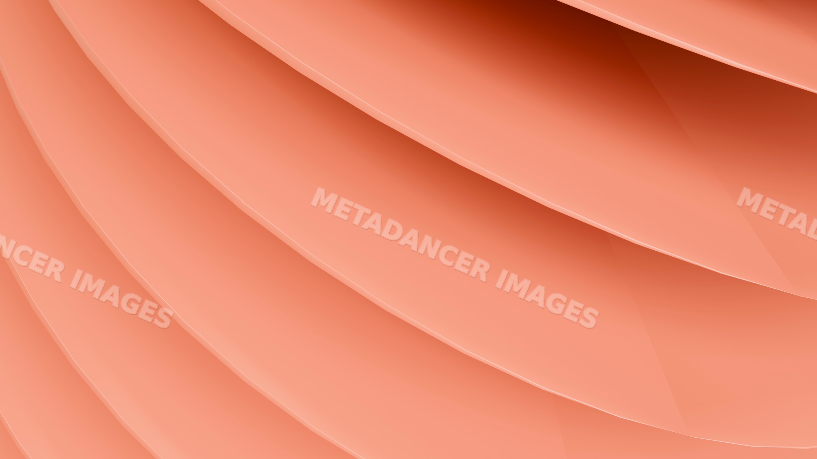 Abstract orange curved layers with smooth geometric pattern