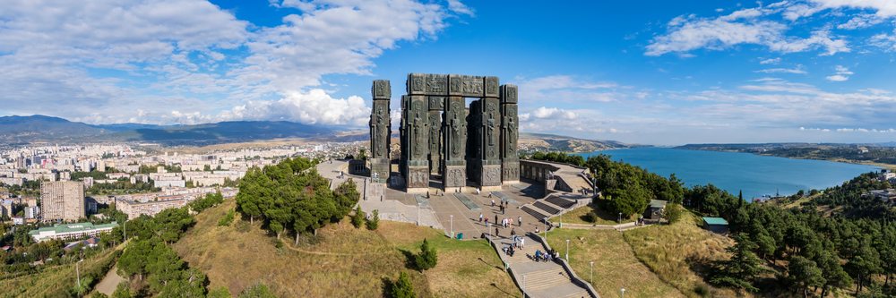 History of Georgia Monument on keeni hill overlooking tbilisi