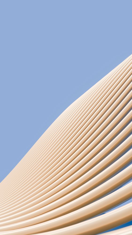 Abstract digital illustration of beige curved parallel lines