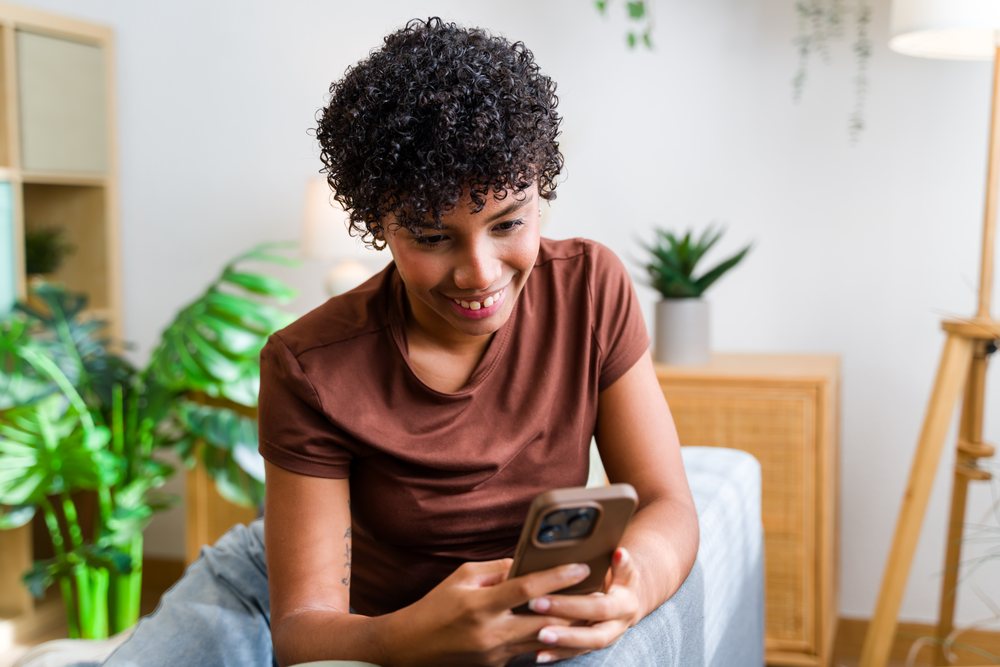African American woman smiling