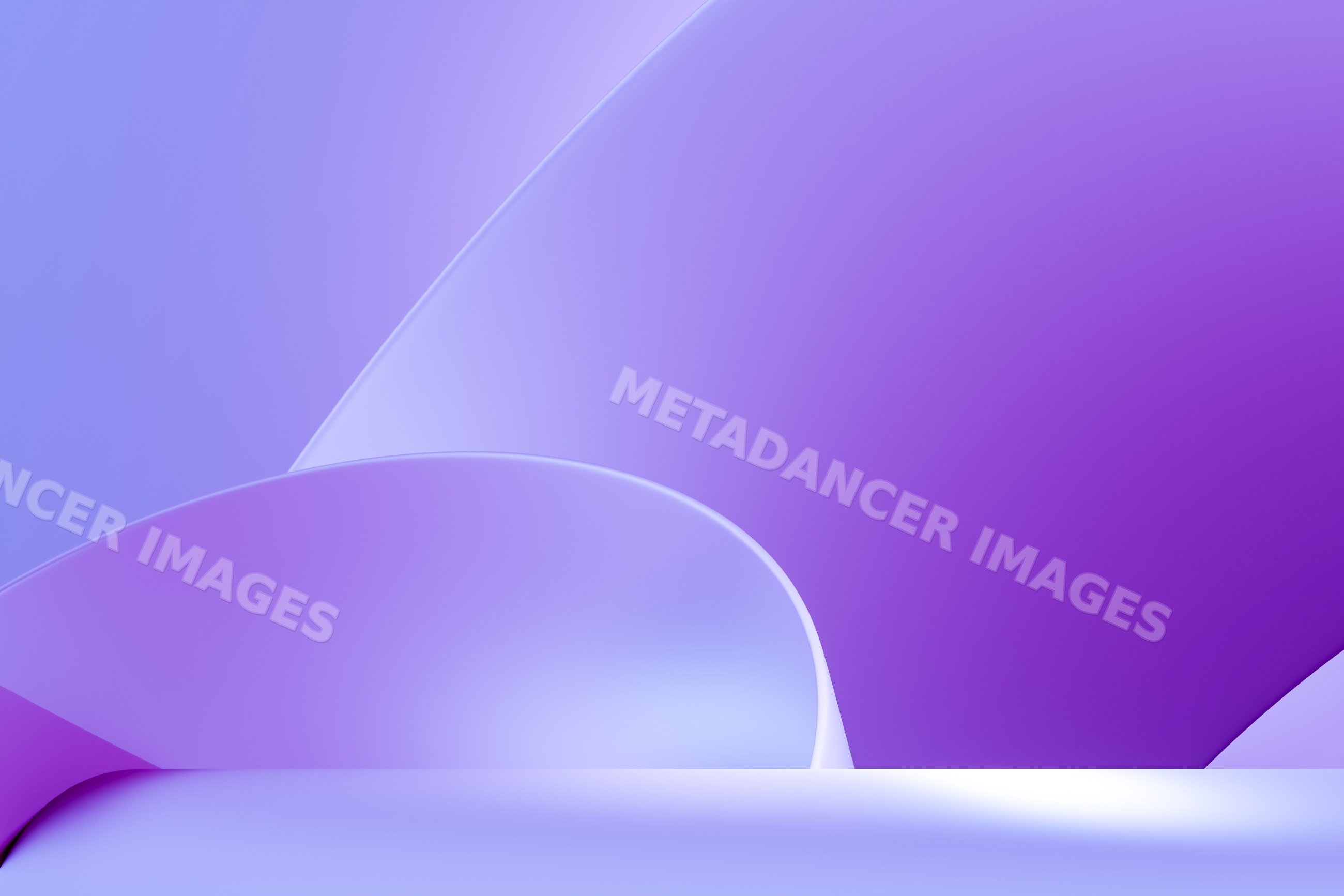 Abstract smooth purple curved shapes digital render background