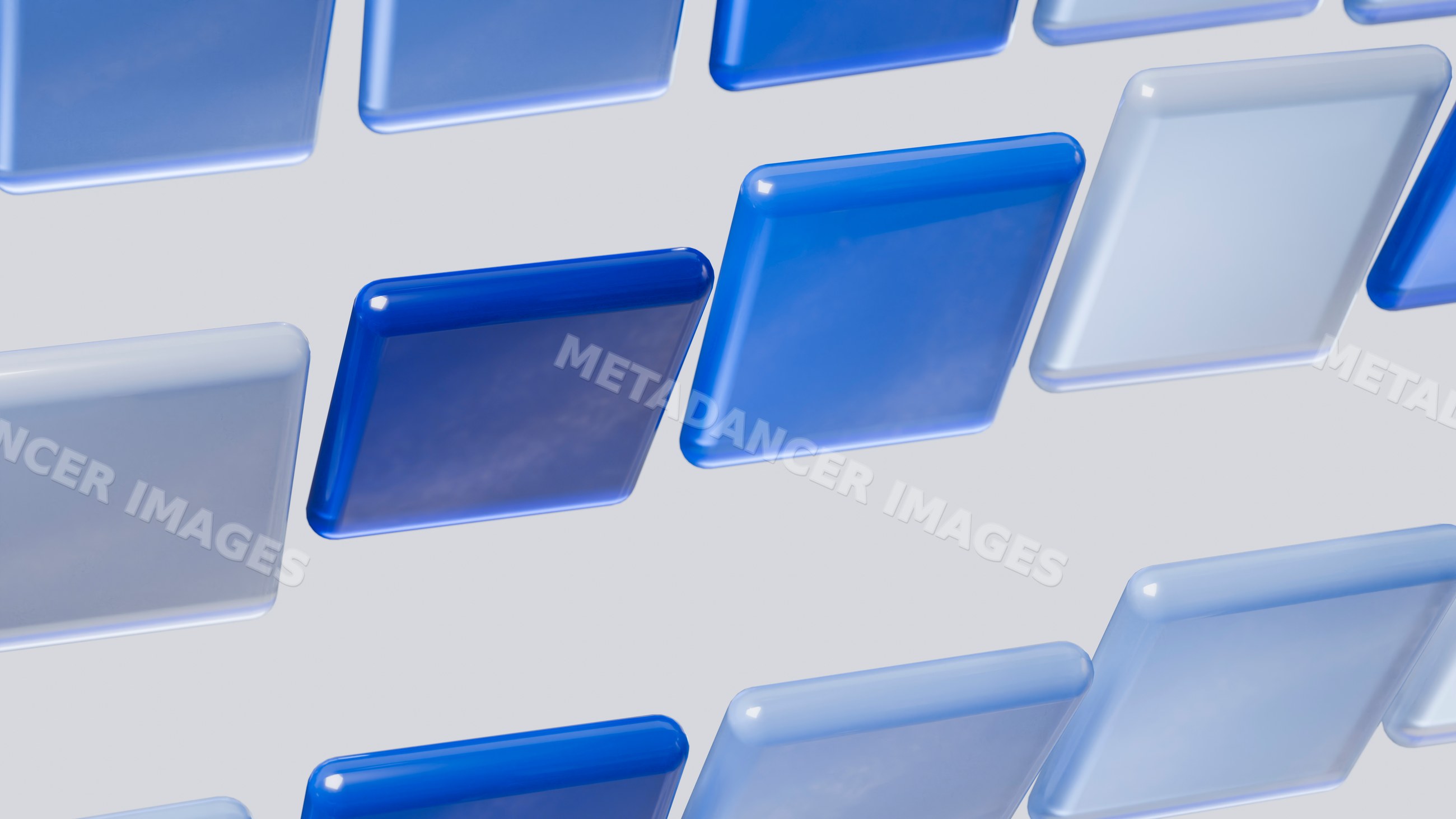 Blue square buttons forming a modern digital user interface grid