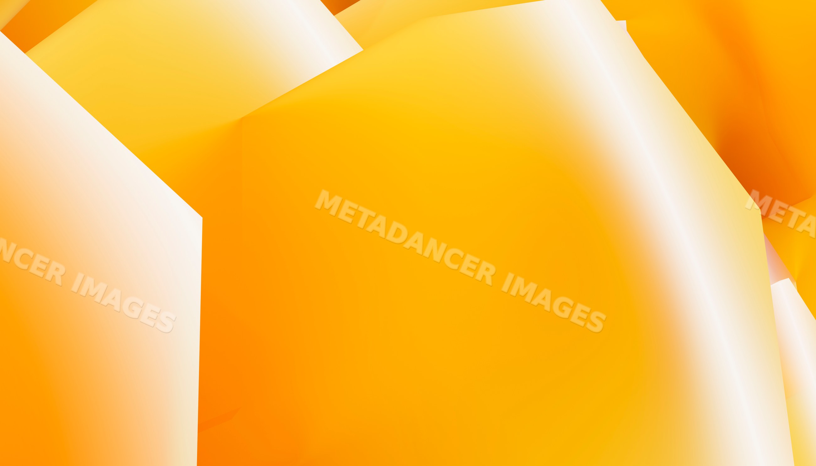Bright abstract digital illustration with smooth orange curved shapes