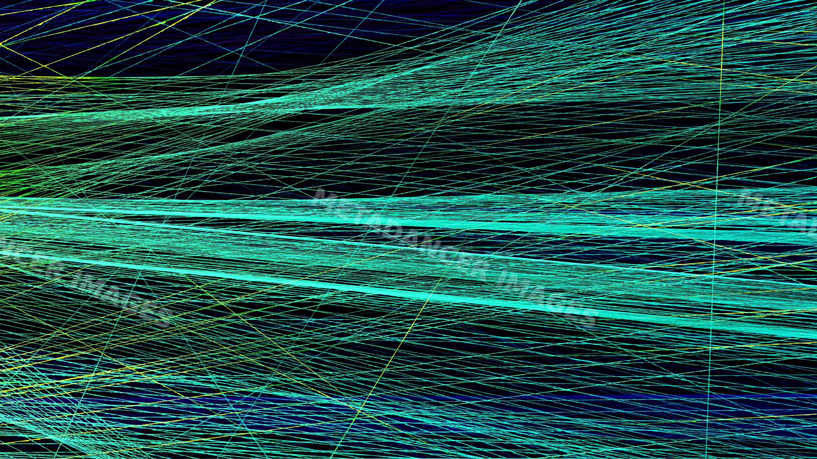 Abstract digital art with glowing turquoise and blue intersecting