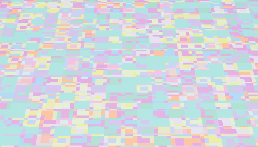 Colorful abstract digital pixelated pattern in pastel tones