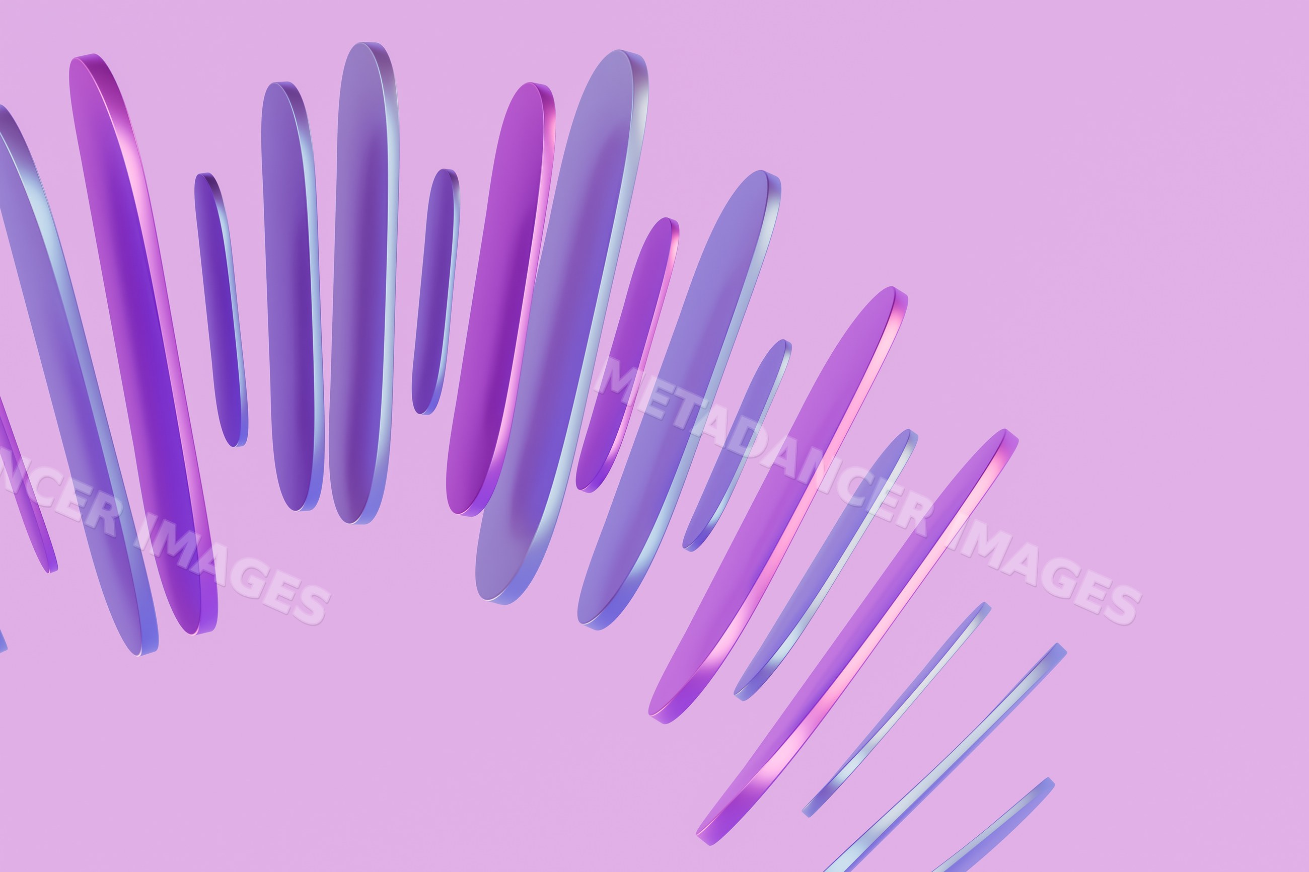 3d rendered abstract purple shapes
