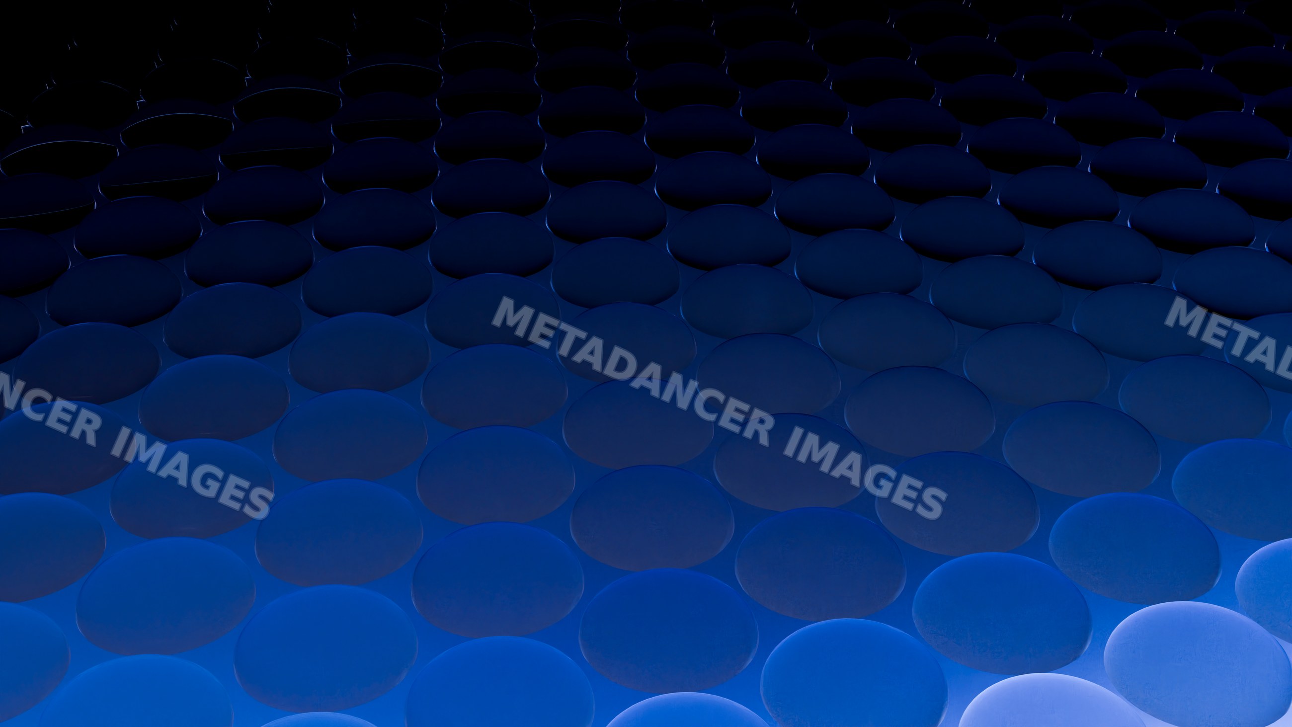 Abstract blue round shapes pattern with gradient lighting