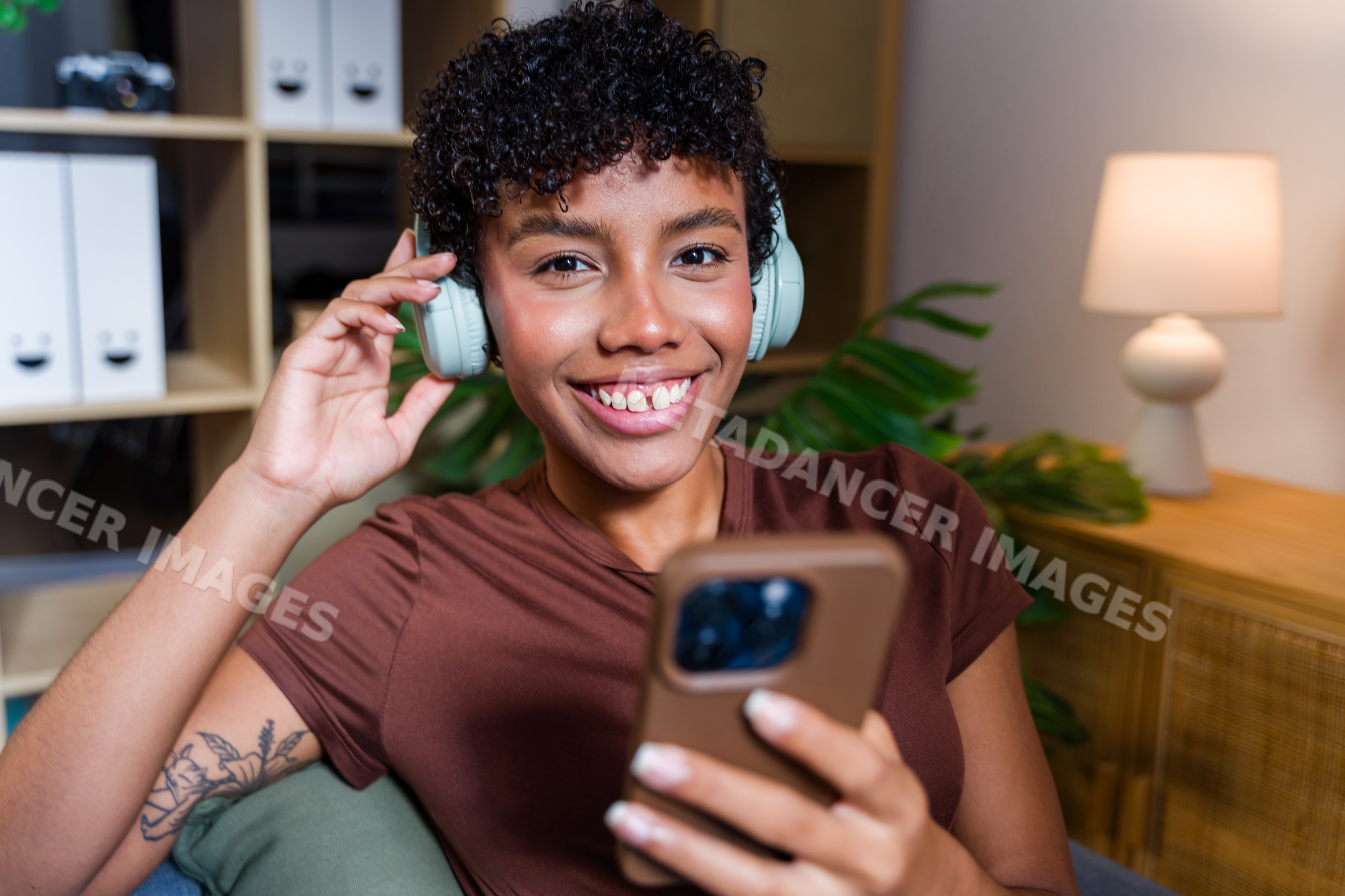 African American woman smiling