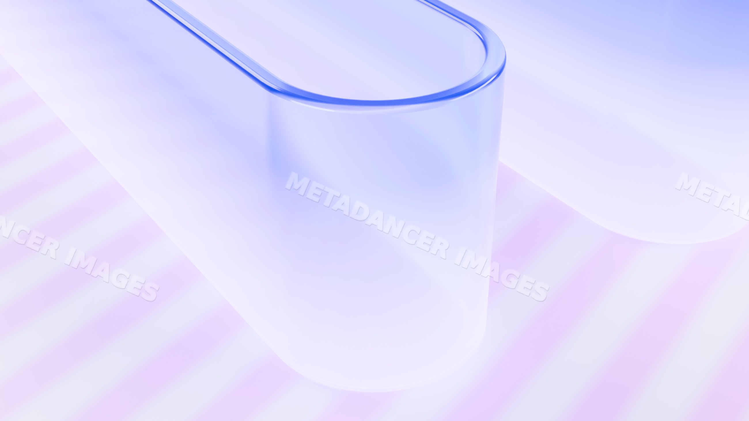 Blue translucent rounded rectangle with gradient background digital