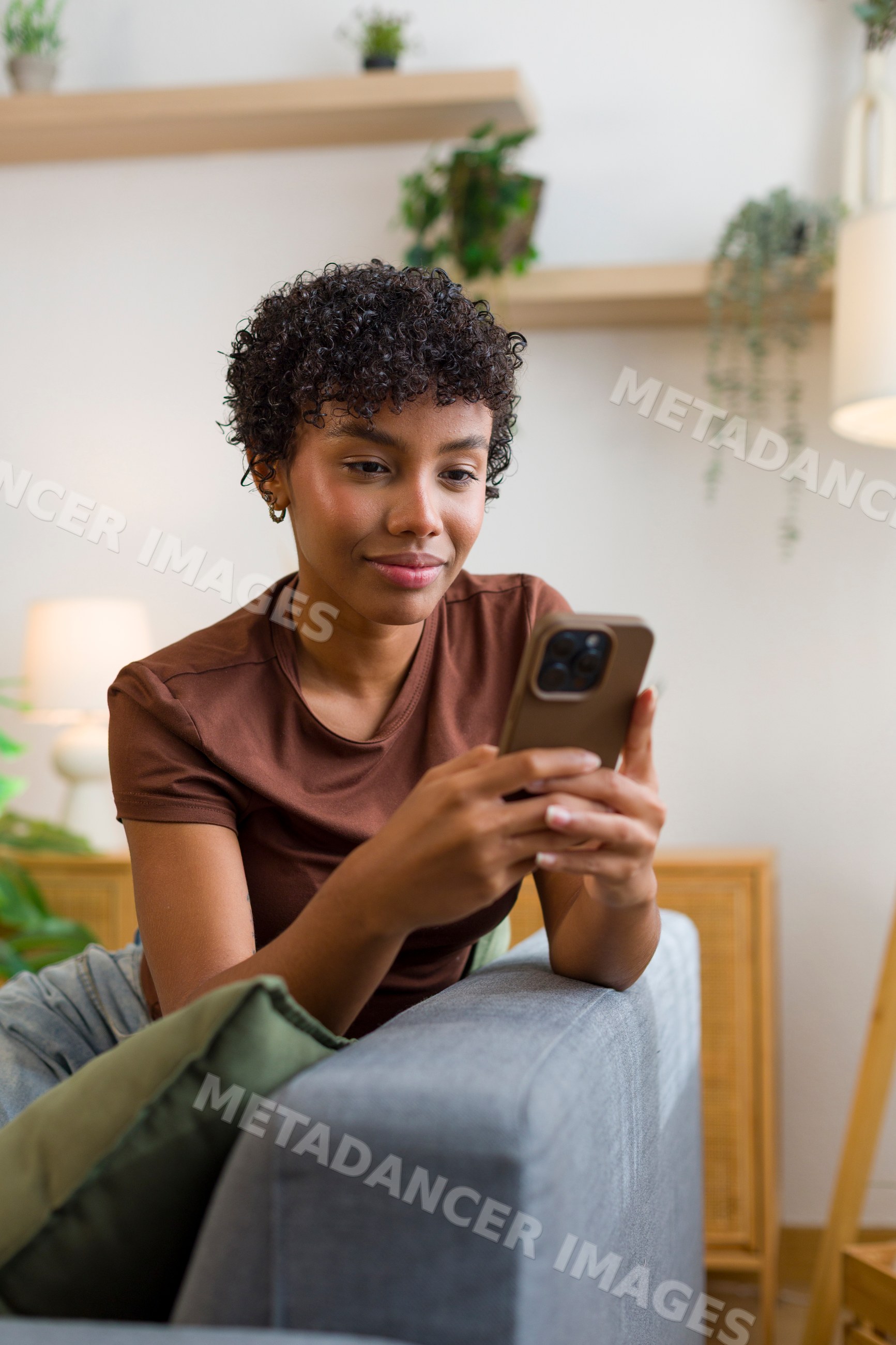 African American woman smiling