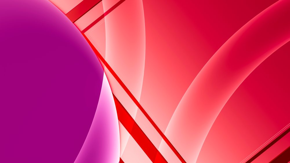 Abstract digital illustration with overlapping red