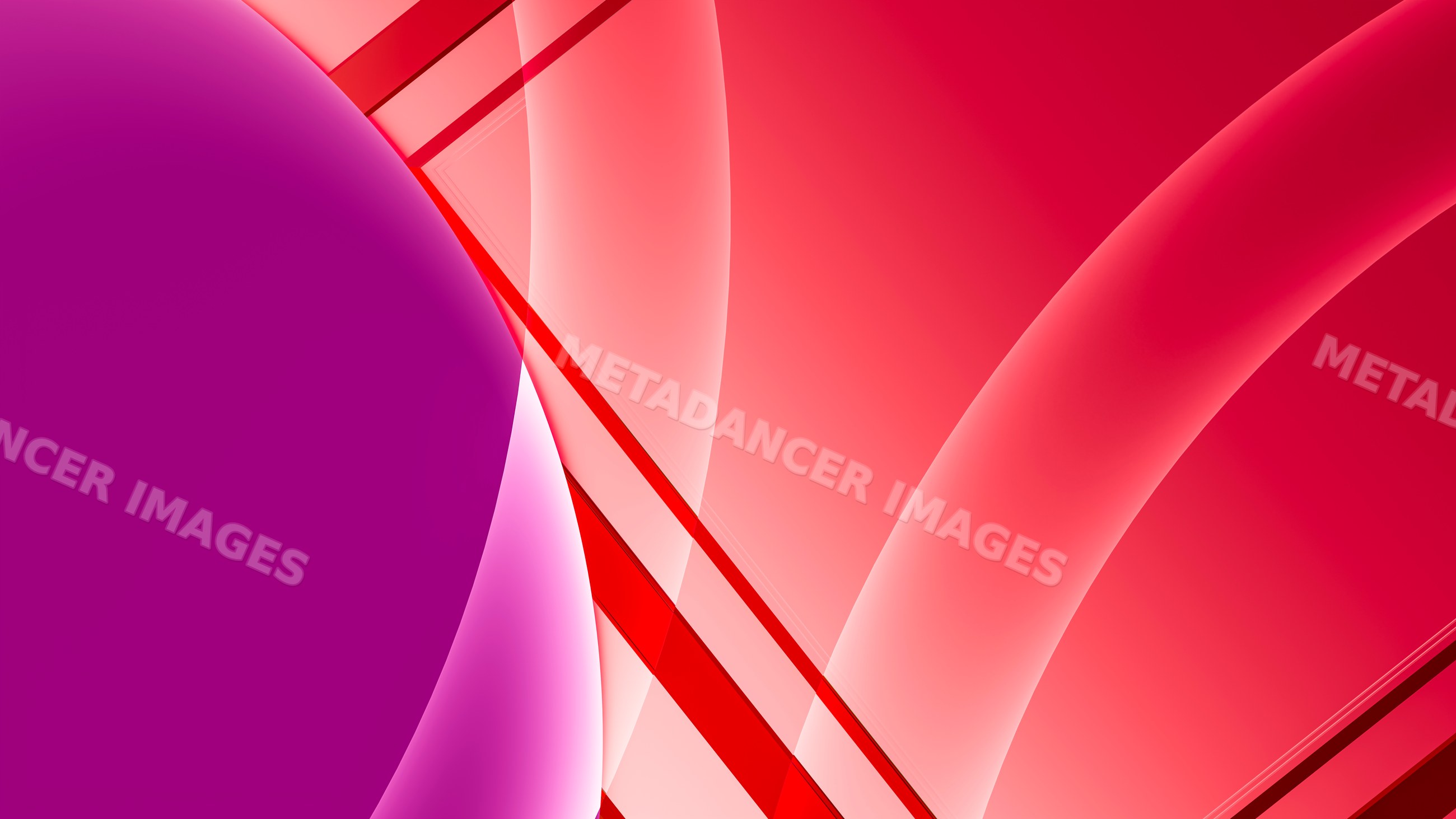 Abstract digital illustration with overlapping red