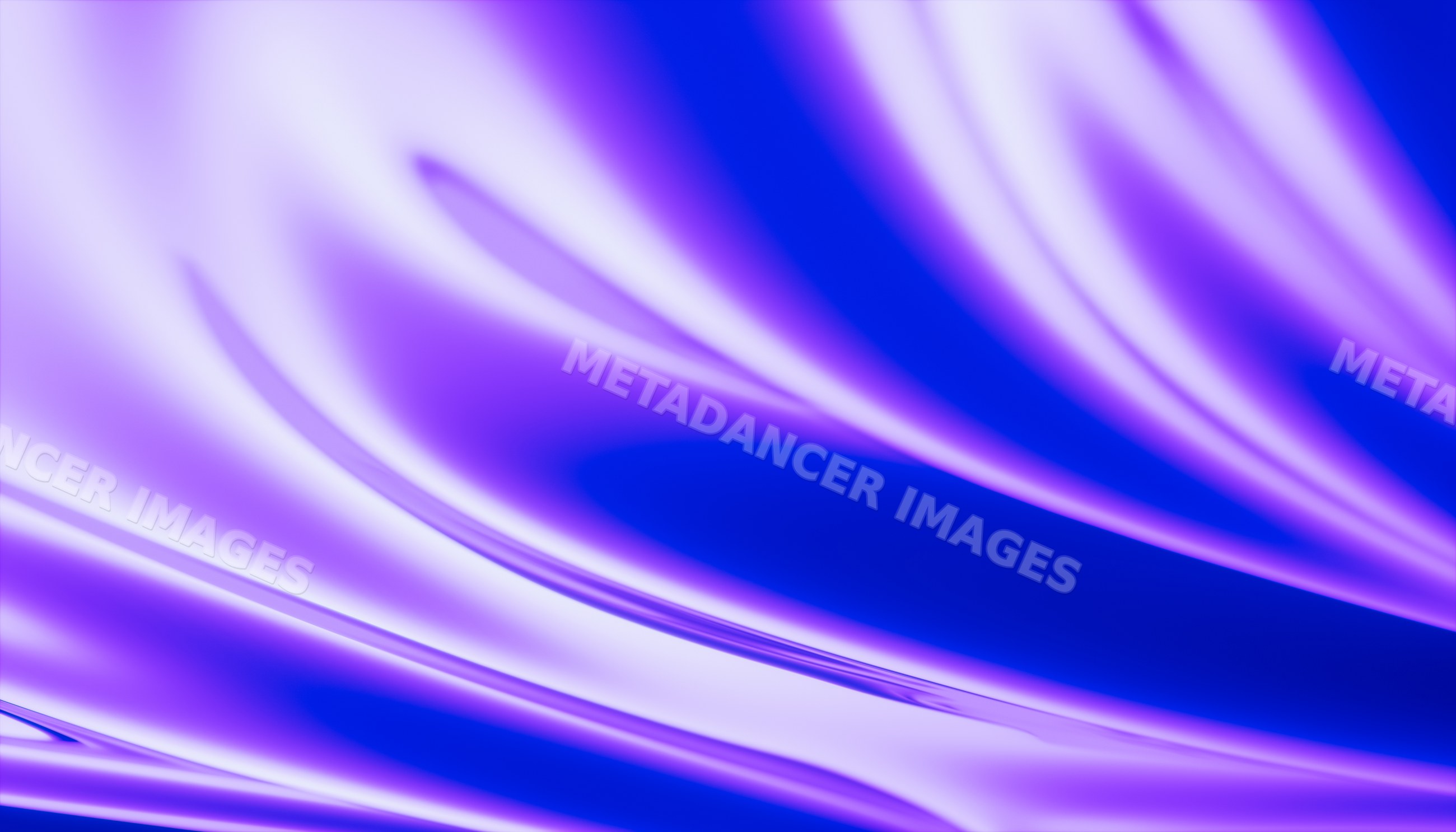 Abstract digital render of smooth purple and blue fluid waves