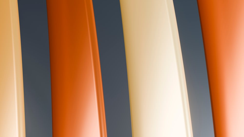 Abstract liquid flows of cream and caramel in digital illustration