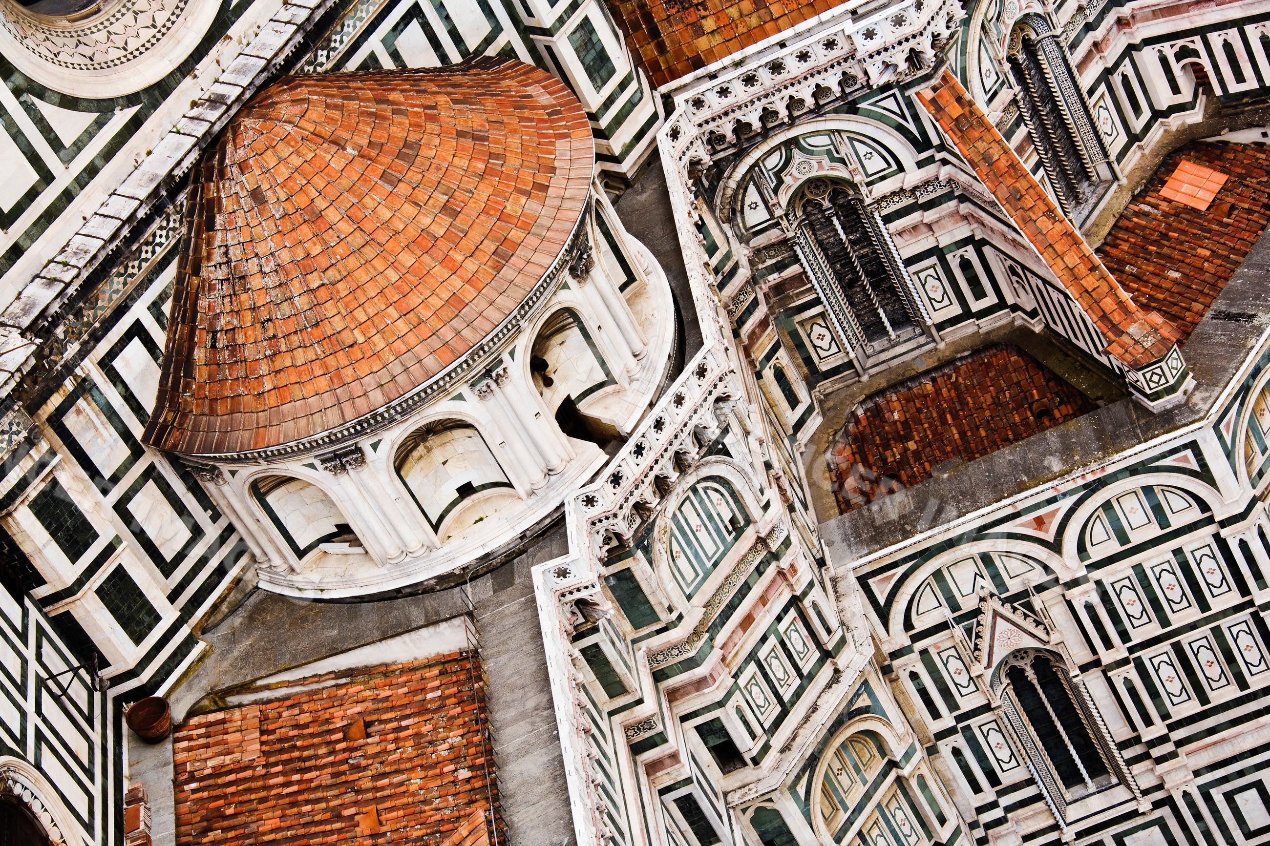 Architectural detail of santa maria del fiore cathedral, italy