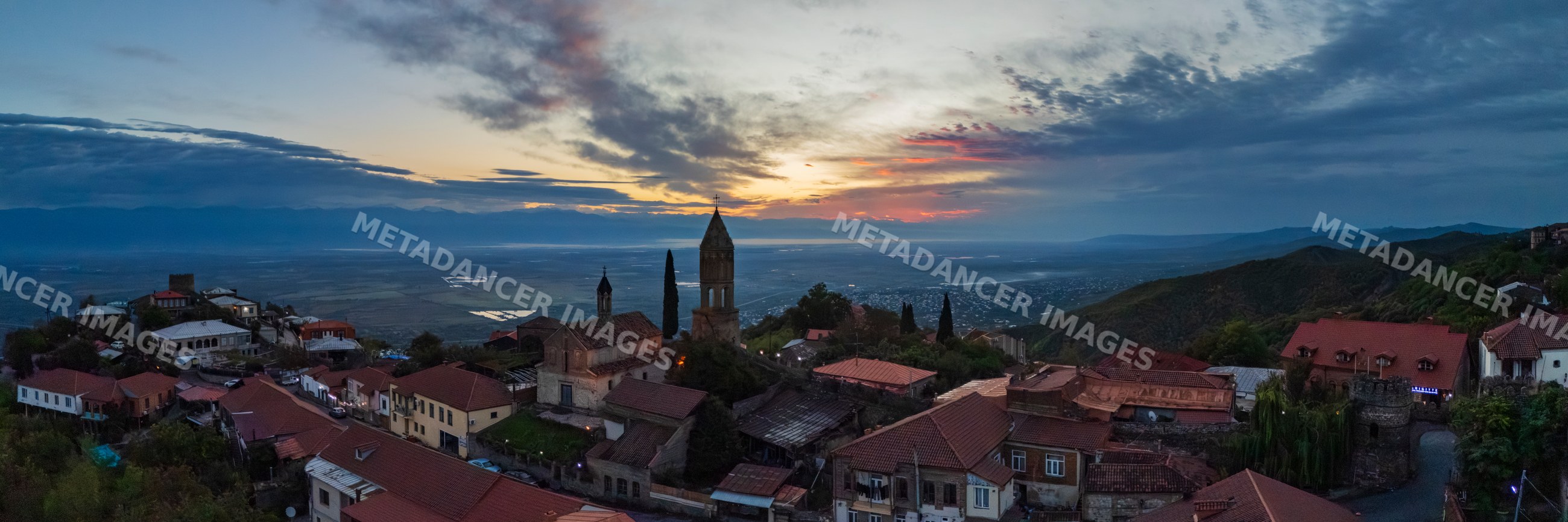 St George's Church Giorgis Eklesia at Dawn in sighnaghi Georgia