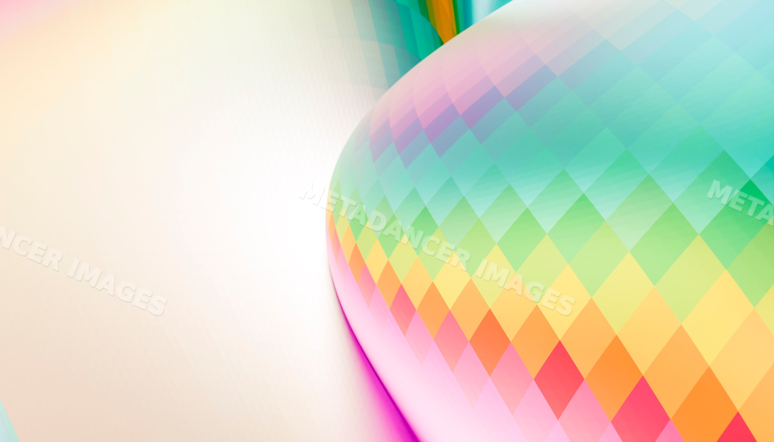 Abstract colorful geometric pattern with a rounded shape and gradient