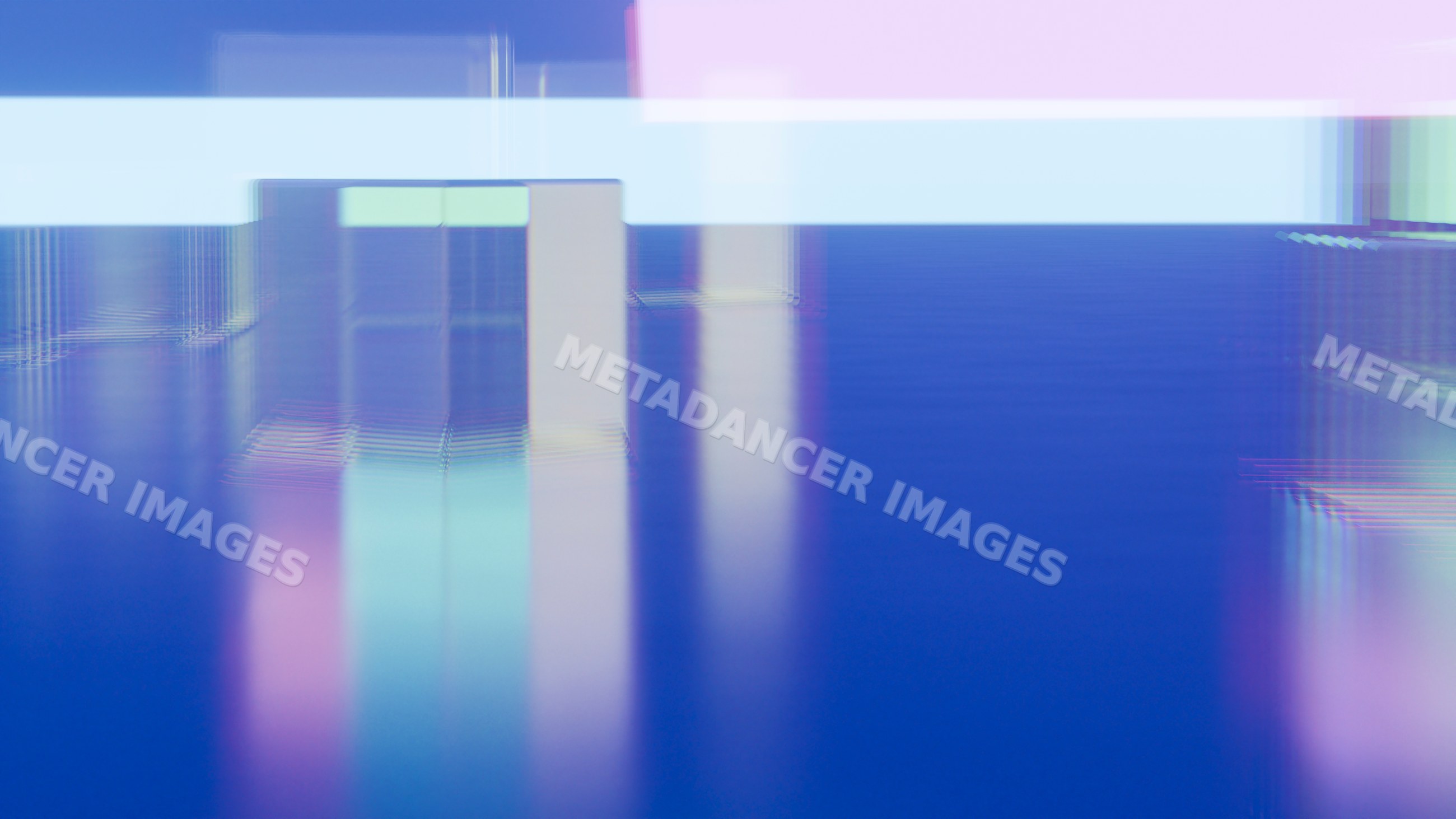 Digital abstract illustration with glowing lines and blue background