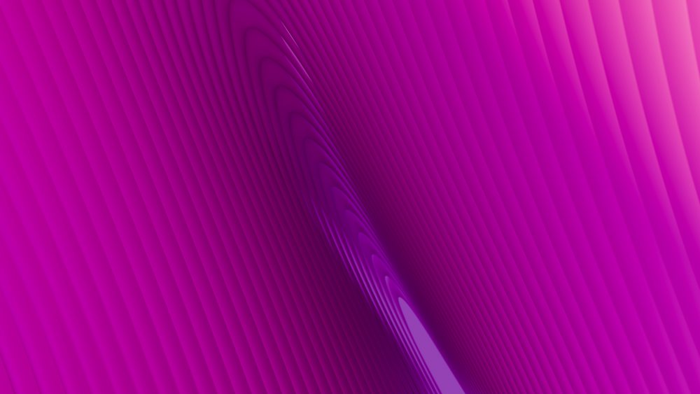 Abstract purple and magenta digital illustration with curved wave