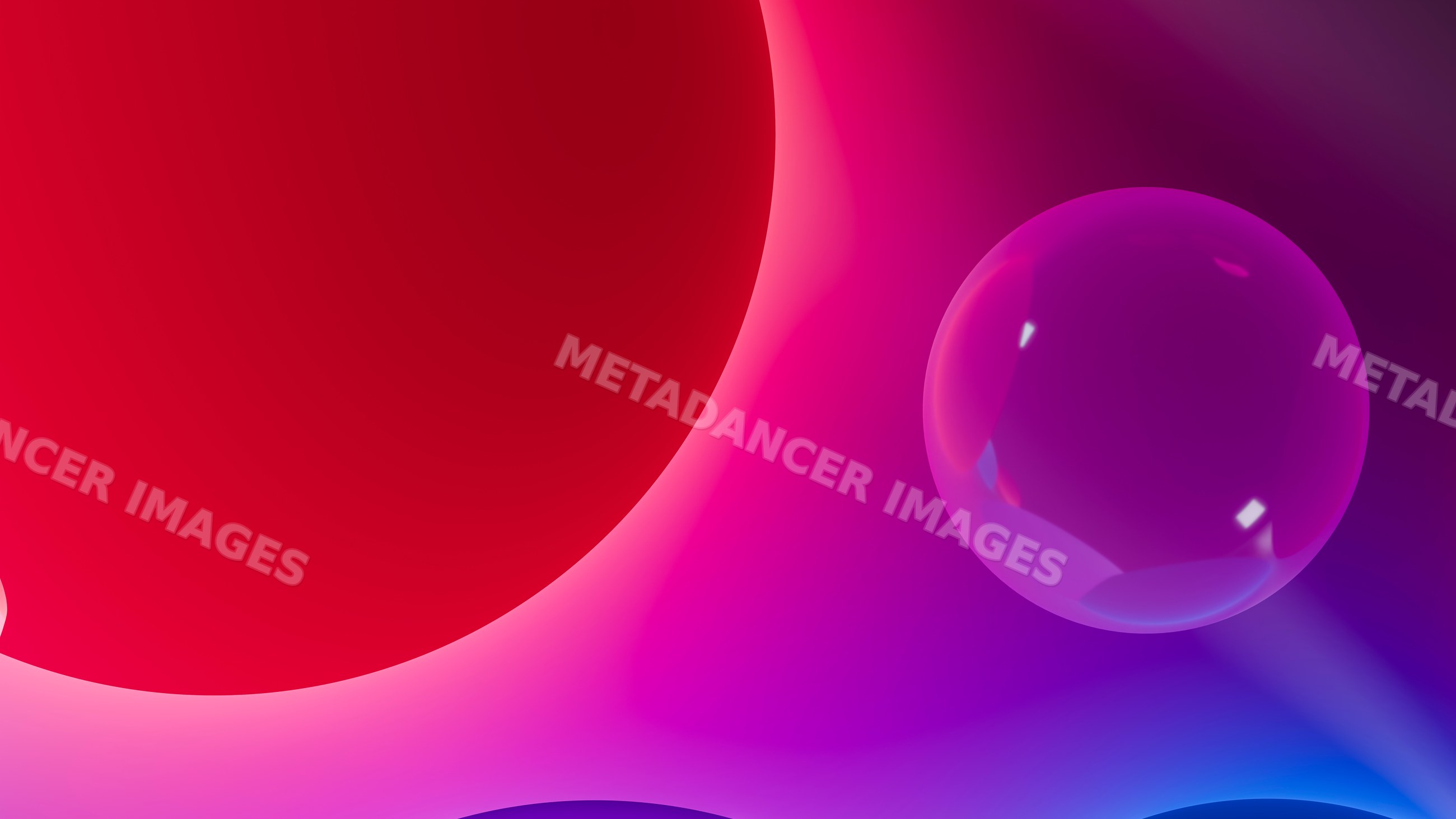Abstract illustration of glowing colorful spheres with gradient