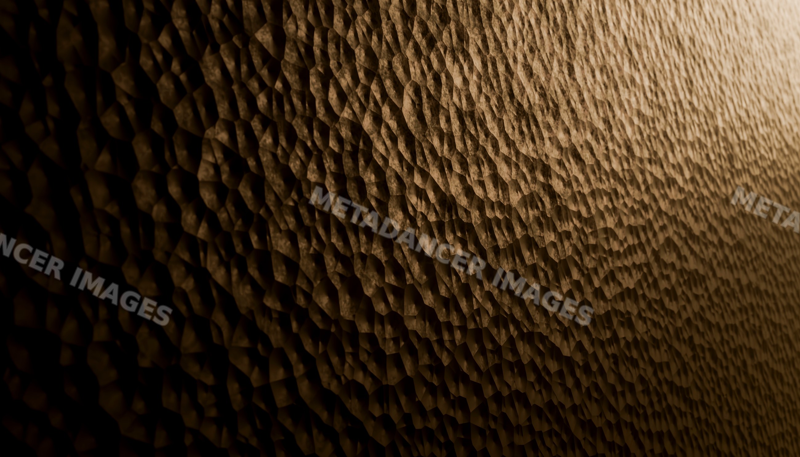 Brown textured wall featuring sculpted geometric pattern