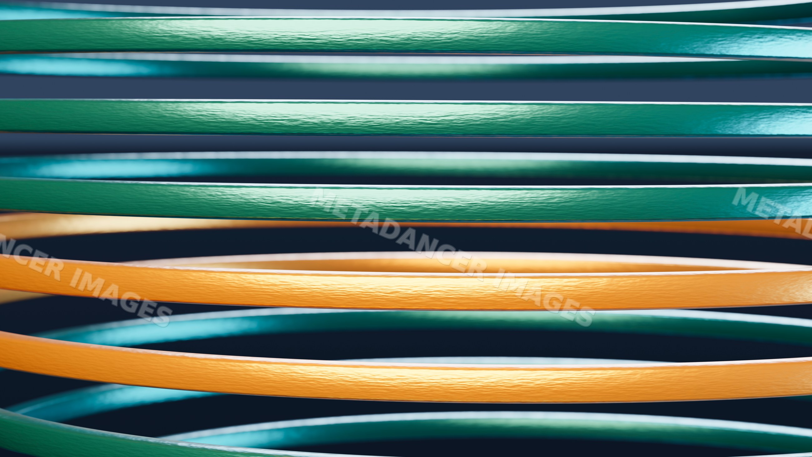 Close-up of colorful elastic bands