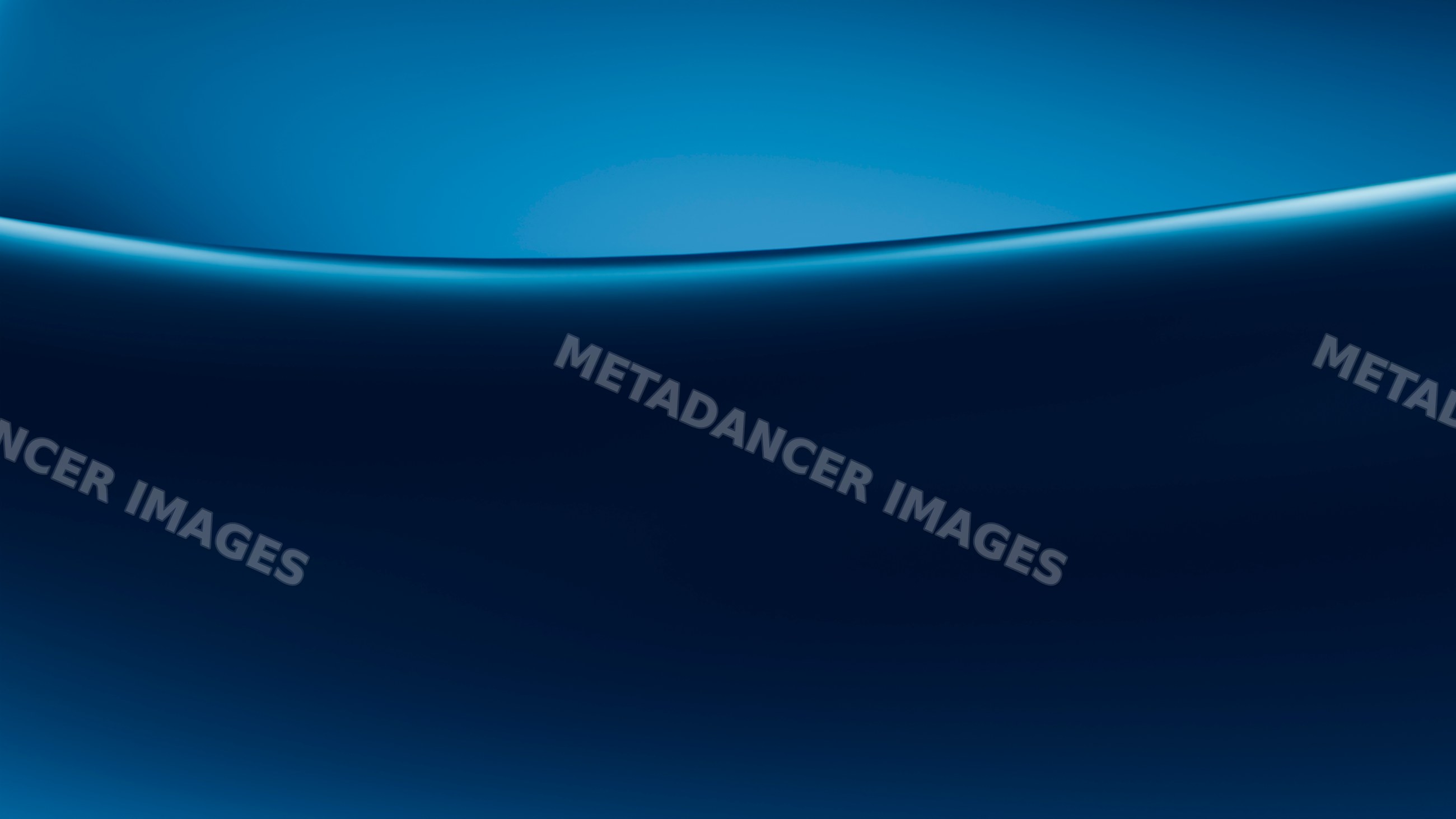Abstract smooth blue wave shape with gradient background