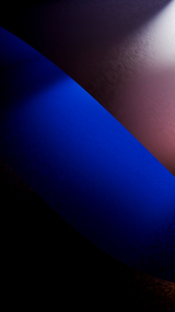 Abstract curved smooth surface with blue and purple gradient