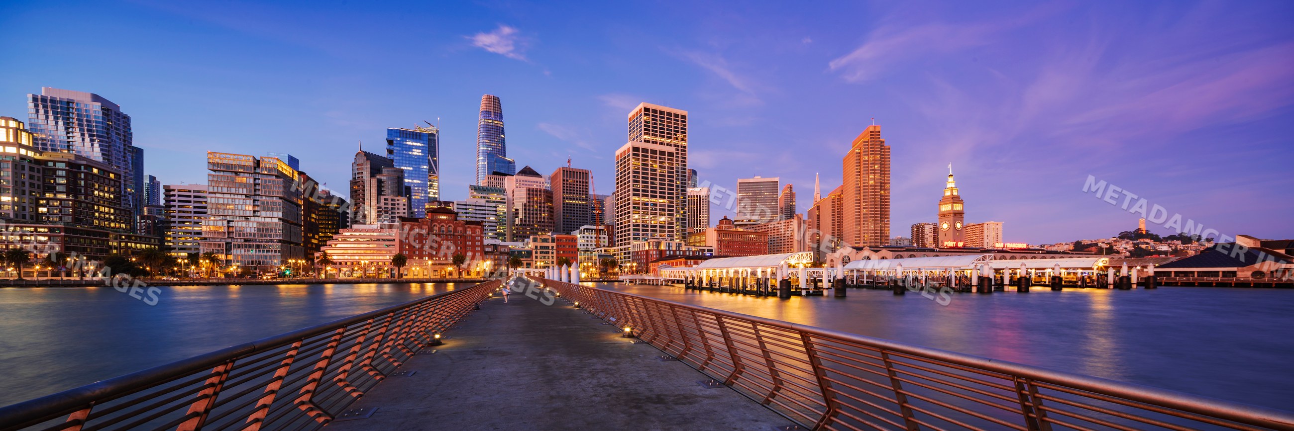 San Francisco Skyline from Pier 14 at Dawn