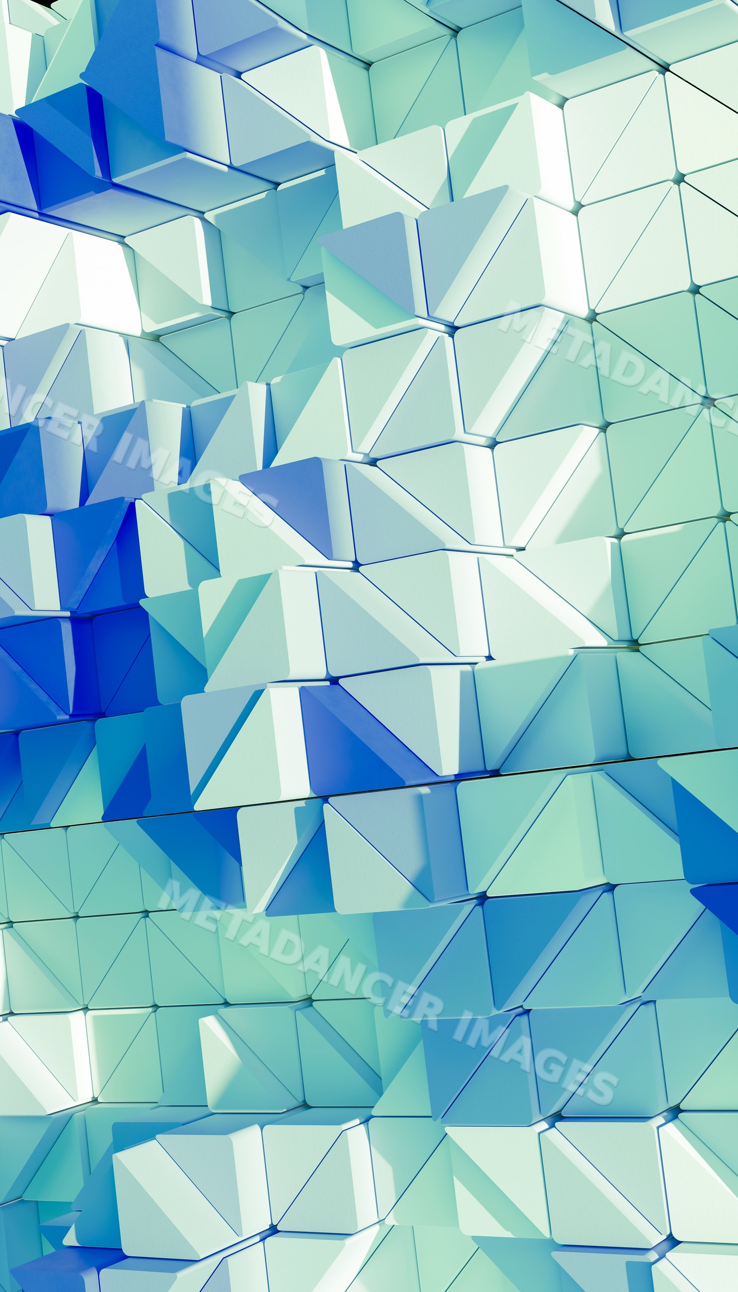 Abstract 3d geometric cubes and triangular prisms pattern