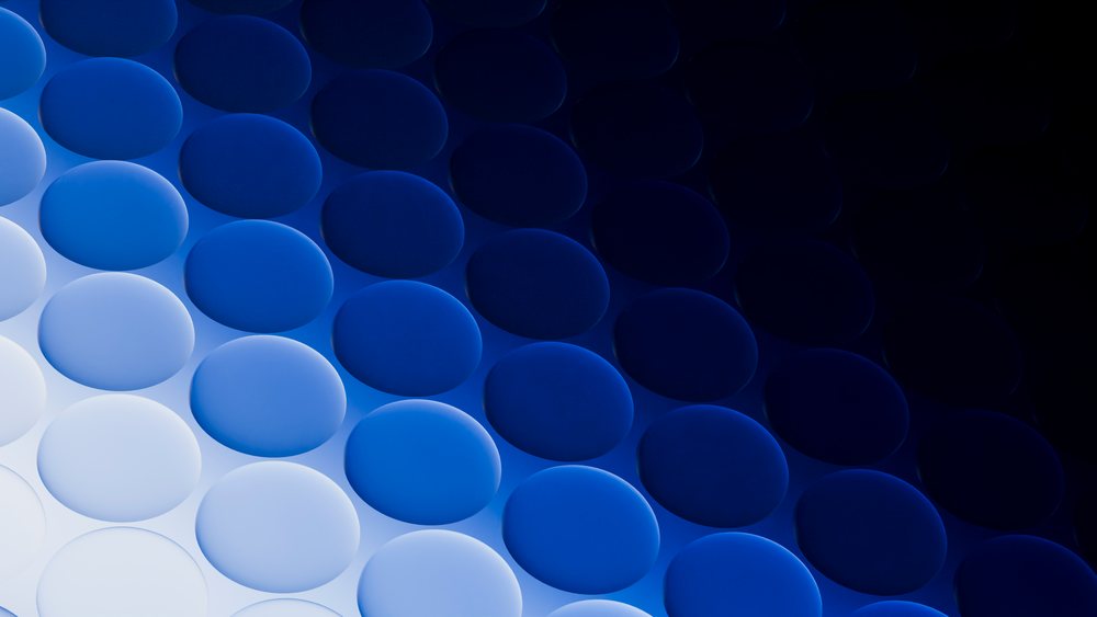 Abstract blue circular pattern with gradient design illustration