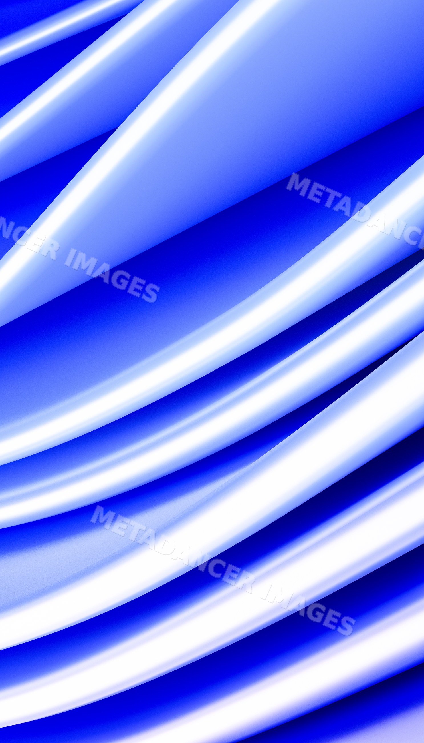 Abstract blue and white smooth wave-like digital render background