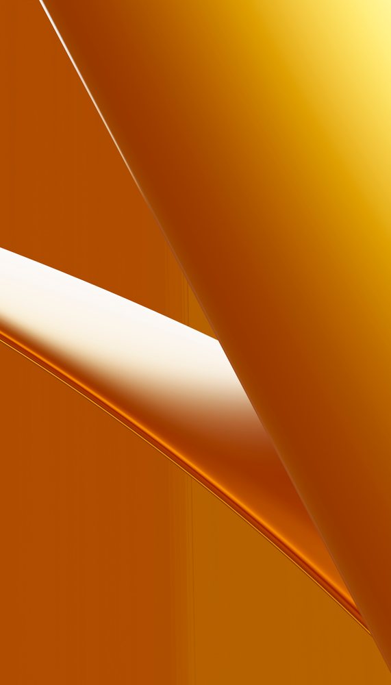 Curved smooth orange shapes in an abstract modern design
