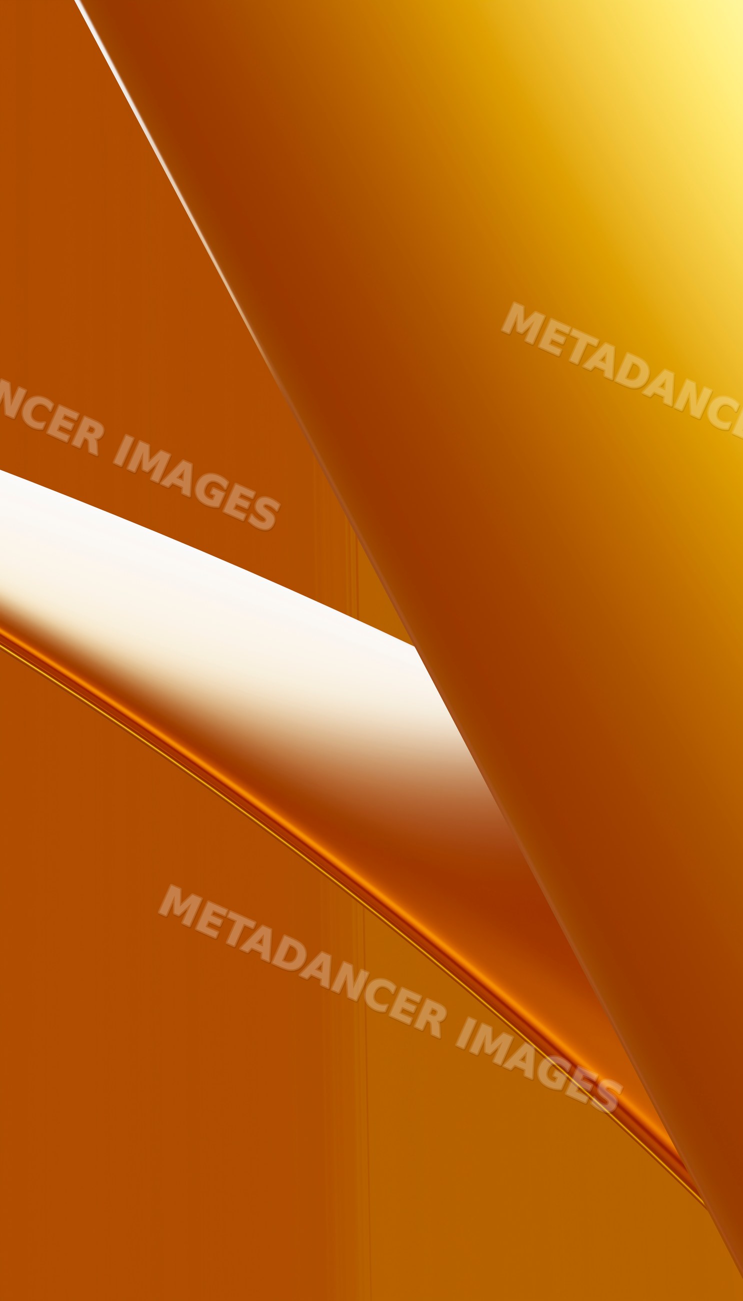 Curved smooth orange shapes in an abstract modern design