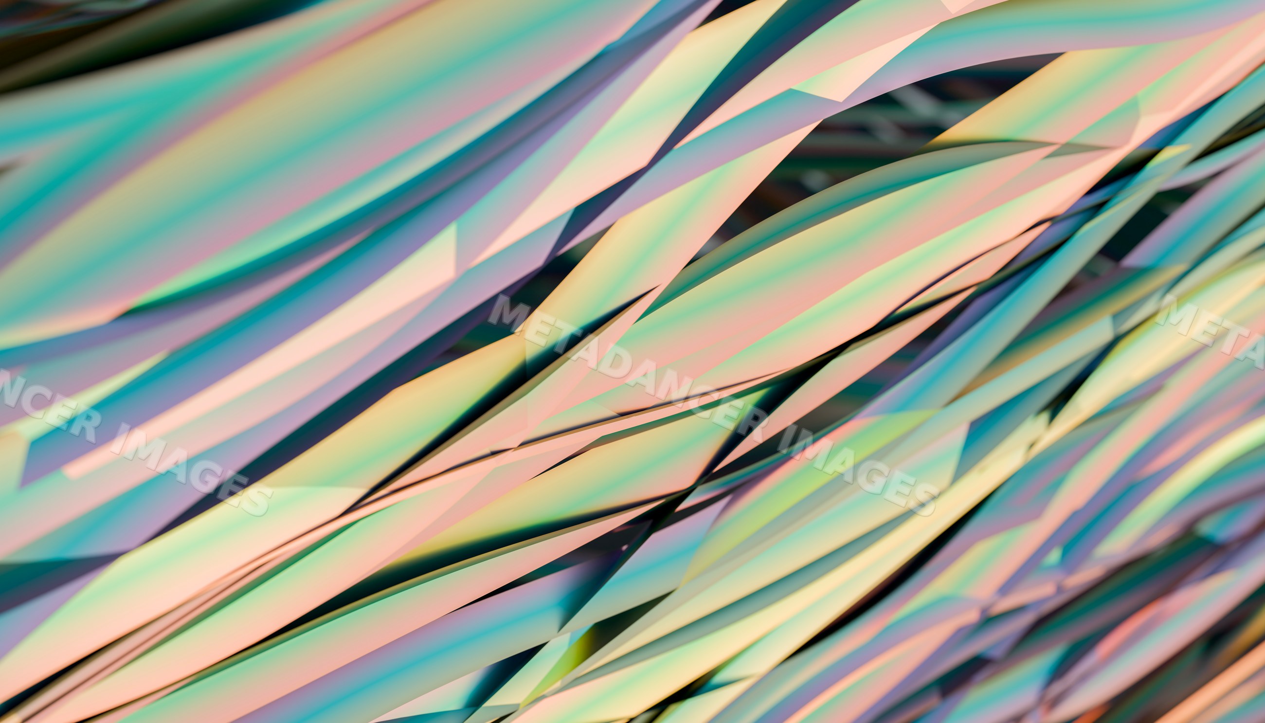 Abstract digital art with colorful geometric shapes and smooth curves