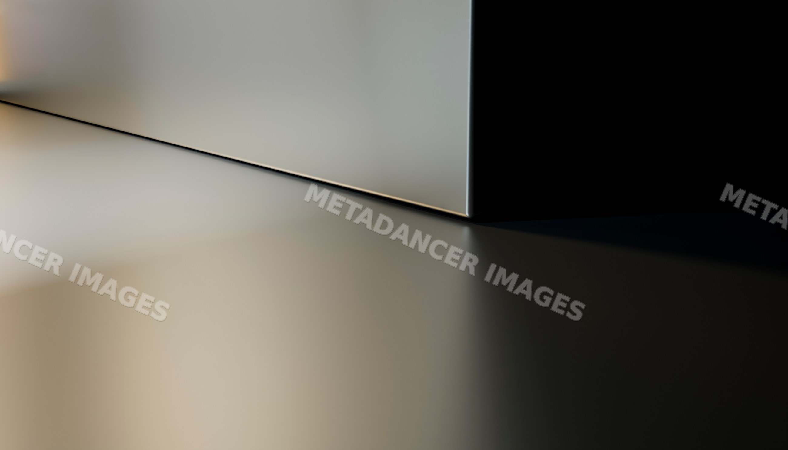 Minimalist corner with sharp shadow in modern studio