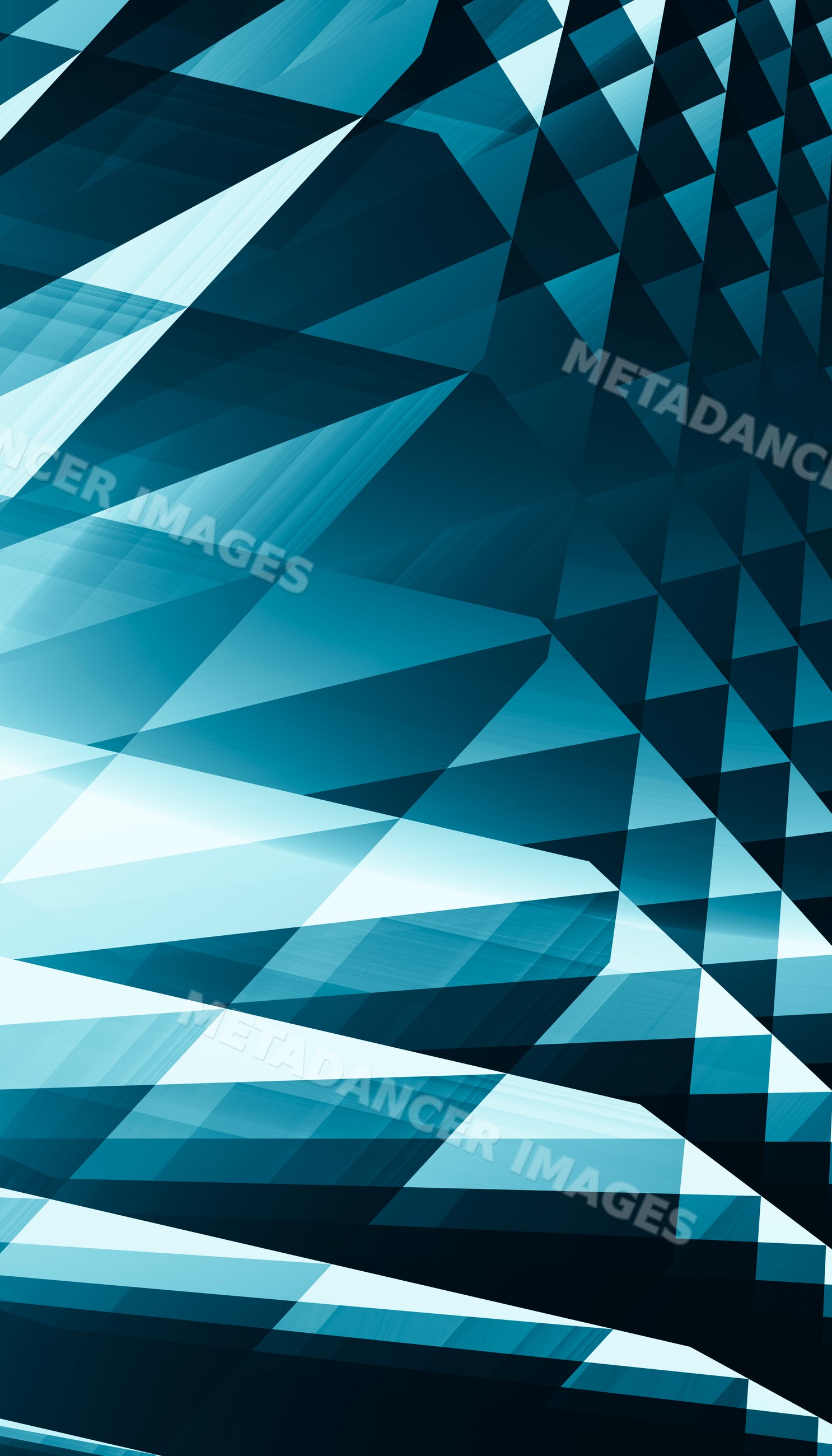 Abstract background with overlapping blue geometric triangular shapes