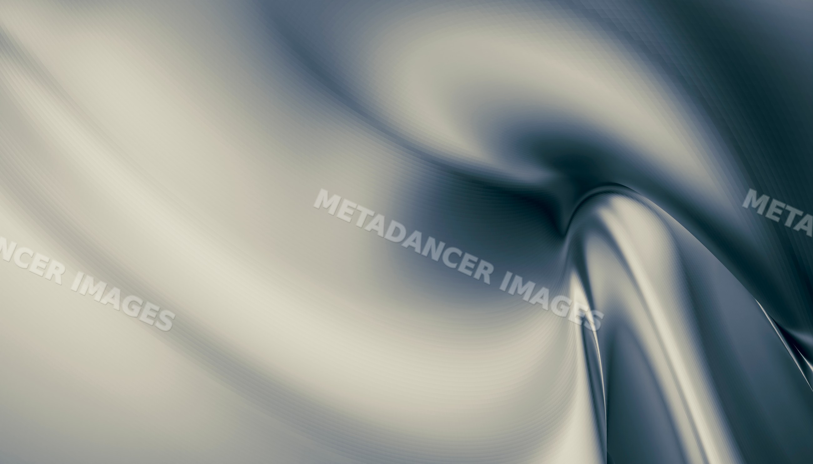 A smooth abstract metallic wave with flowing curves and gradient