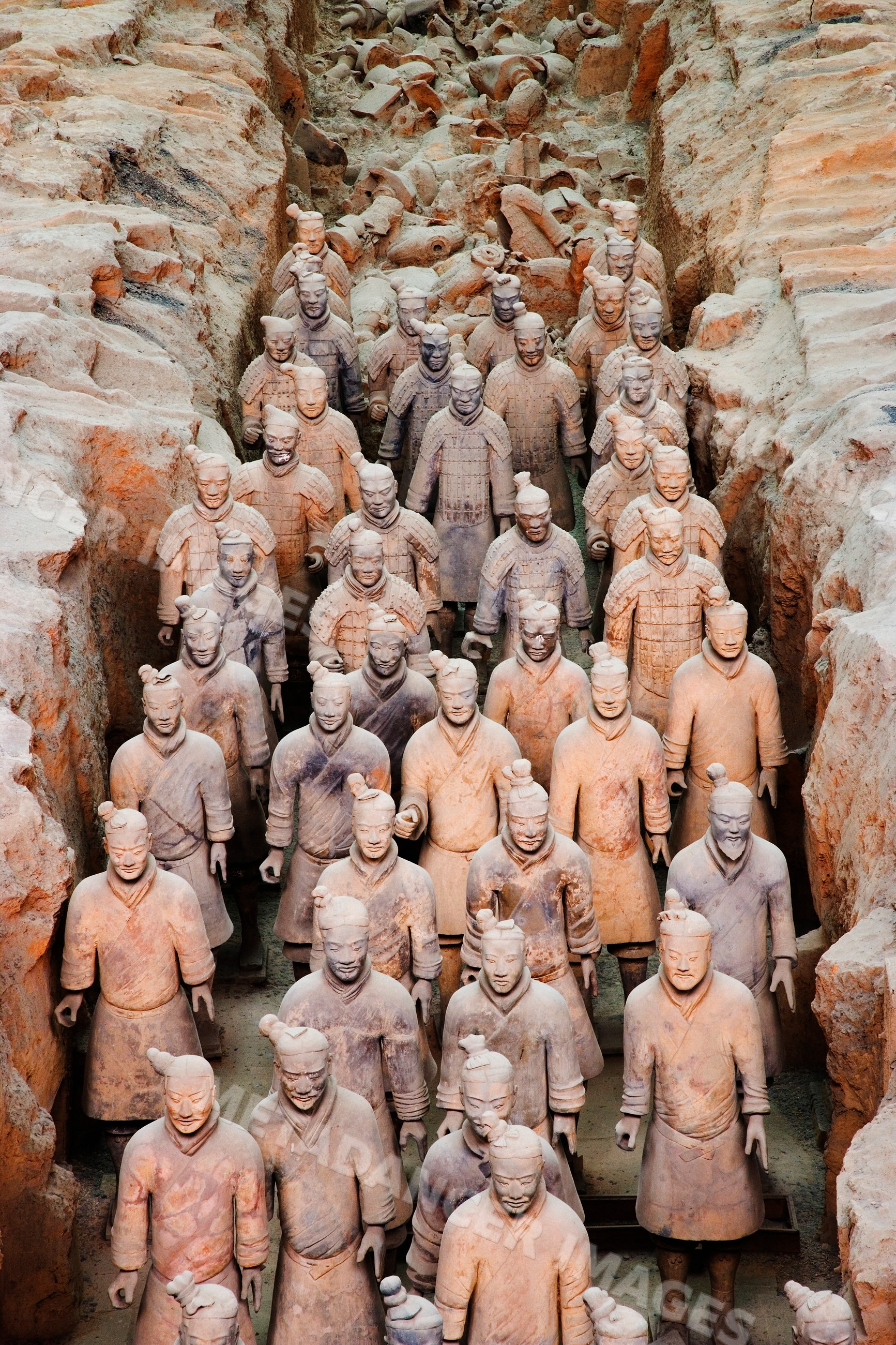 Terracotta warriors archaeological site china
