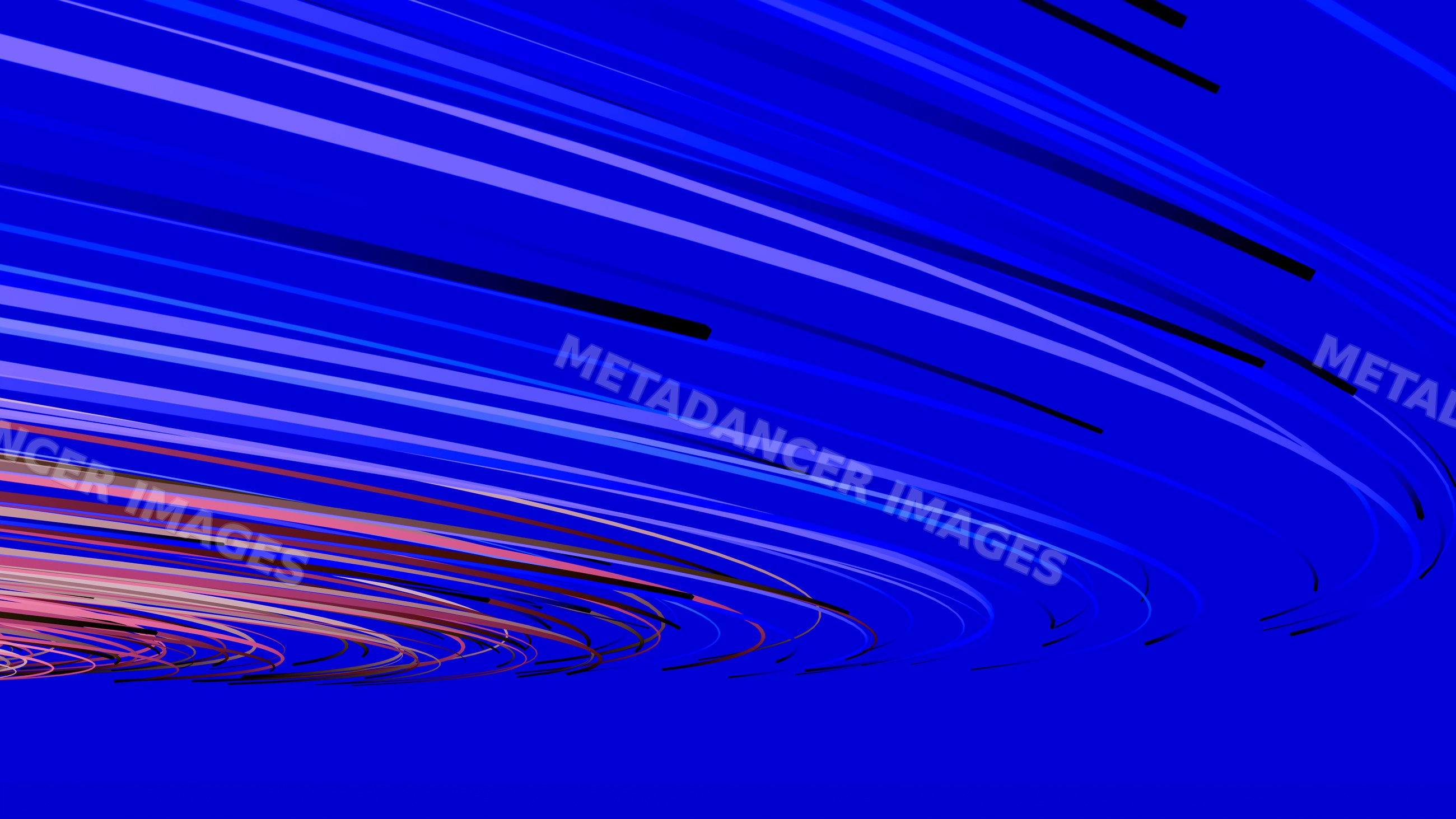 Abstract digital art with dynamic blue and purple curved lines swirl